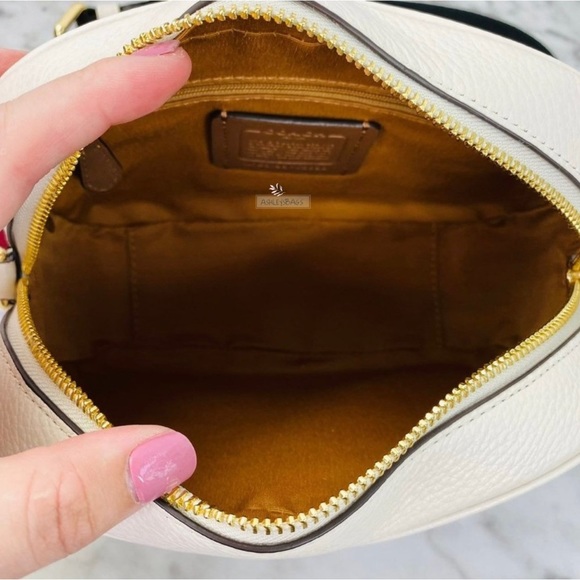 Coach Dempsey Camera Bag Crossbody In Chalk White - Picture 7 of 10